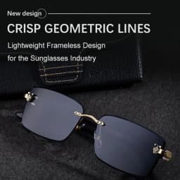 2026 Wooden Rimless Sunglasses Women Trendy Retro UV400 Protection Square Sunglass Men Brand Design Fashion Glasses Dropshipping