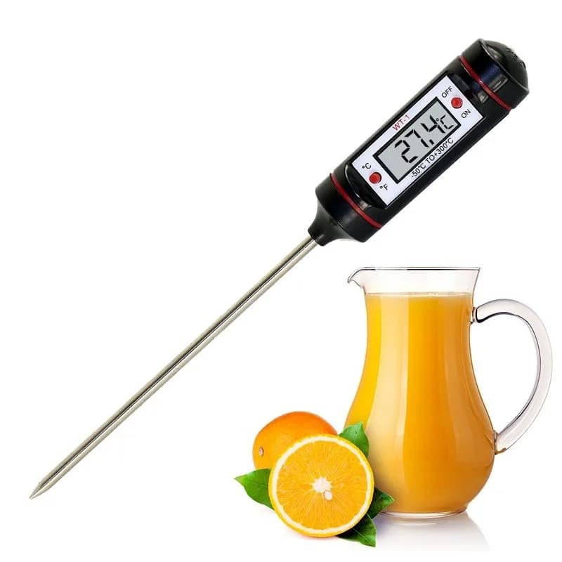 Portable Digital Kitchen Thermometer BBQ Meat Water Oil Cooking Electronic Probe Food Oven Thermometer WT-1 With Tube