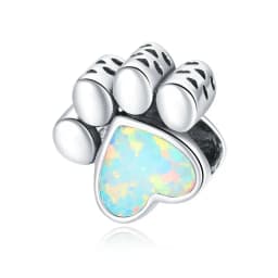WOSTU Dog Charms Pendant 925 Sterling Silver Zirconia Animal Pooch Doggy Bulldog Beads Fit Original Bracelet Pendant DIY Jewelry