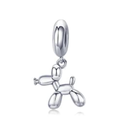 WOSTU Dog Charms Pendant 925 Sterling Silver Zirconia Animal Pooch Doggy Bulldog Beads Fit Original Bracelet Pendant DIY Jewelry