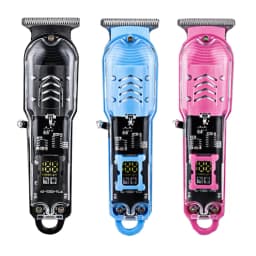 Hair Cut Machine Rechargeable Hair Clippers Transparent Professional Clippers Electric Hair Trimmers Shaver for Men