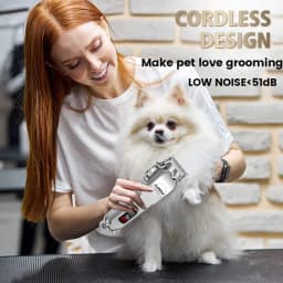 Professional Dog Hair Clippers Full Metal Rechargeable Pet Trimmer Cat Shaver Cutting Machine Puppy Grooming Haircut Low Noice