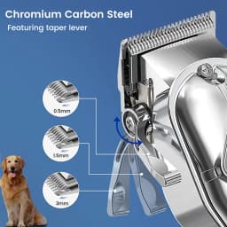 Professional Dog Hair Clippers Full Metal Rechargeable Pet Trimmer Cat Shaver Cutting Machine Puppy Grooming Haircut Low Noice