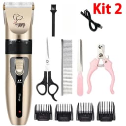 Electric Pet Clipper Grooming Kit for Dogs Reachageable Trimmer Haircut Cat Hair Cutting Remover Quiet Nail Grinder Machine Set