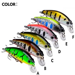 Mini Sinking Minnow Wobblers Fishing Lures 5.6cm 6.8g Trout Artificial Plastic Hard Bait Jerkbait Crankbait Bass Fishing Tackle