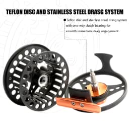 Maximumcatch ECO Fly Fishing Reel 3/4/5/6/7/8WT Large Arbor Die Casting Aluminum Fly Reel Smooth Drag Trout Bass Fishing Reel