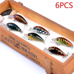 6pcs Floating Crankbaits Fishing Lures Set Swimbait Topwater Hard Bait Kit Artificial Wobblers For Trolling Carp Bass Pike Fish