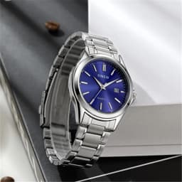 Montre Homme XINEW Brand Students Watches Men Boys Fashion Stainless Steel Band Date Quartz Watch Relogio Masculino Reloj Hombre