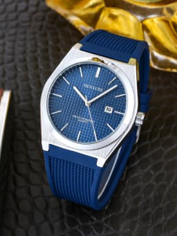 New Fasion Casual Quartz Watch Waterproof Male Clock Luminous Stainless Steel Square Quartz Men Watch