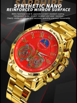 BINBOND Luxury Men Quartz Watches Fashion Concept Decorative Dial Casual Military Sports Wristwatch Waterproof Men's Clock