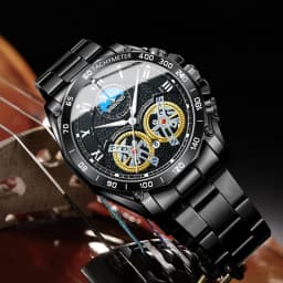 BINBOND Luxury Men Quartz Watches Fashion Concept Decorative Dial Casual Military Sports Wristwatch Waterproof Men's Clock