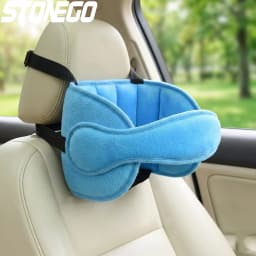 Baby Head Support Belt for Car Seat Headrest Neck Protection Soft Cotton Adjustable Child Safety Seat Accessories