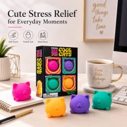 NeeDoh Soft Pinch Stress Relief Toy, Squishy Fidget Squeeze Toy, Anxiety Relief Sensory Toy for Adults