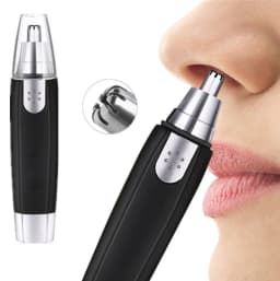 Nose Ear Eyebrow Trimmer Painless Facial Hair Shaver Grooming Kit for Men Women Cordless Battery Powered 