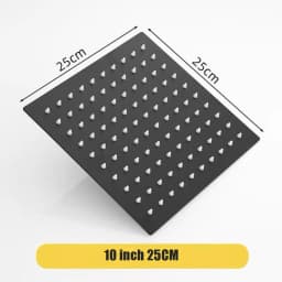 High Pressure Waterfall Stainless Steel Shower Head Golden High Flow 8" 10" 12" Pressure Boosting Design Spa Bathroom Showerhead