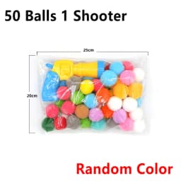 10-100pcs Cat Plush Ball Shooting Gun Funny Cat Toys Interactive Launch Training Toy For Pet Kitten Creative Mini Shooting Games