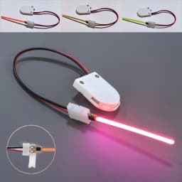 3V Cob 40mm 59mm 70mm Meteor Shower Flowing Water Lamp Led Filament Light Diodes Parts With Buckle No Need Welding 2pin/Battery
