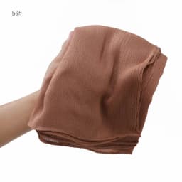 New Arrival Crinkle Rayon Hijab Women Muslim Scarf Shawls Solid Headscarf Wraps Big Size Plain Islamic Turban Headbands Foulard