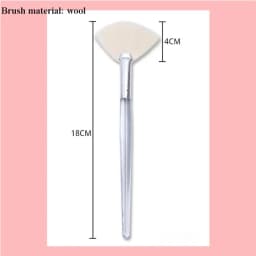 Facial Cleanser Brush Soft Face Massage Fan Wash Brush Pore Cleanning Exfoliating Beauty Face Mask Brush Portable Skin Care Tool