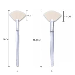 Facial Cleanser Brush Soft Face Massage Fan Wash Brush Pore Cleanning Exfoliating Beauty Face Mask Brush Portable Skin Care Tool
