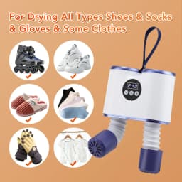 Portable Shoe Dryer with Fan Heater Intelligent Quick-Drying Ski Boot Dryer with Timer Boot Dryer for Work Boots Sneakers Socks