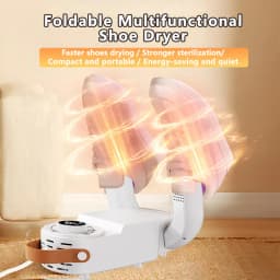 Portable Shoe Dryer with Fan Heater Intelligent Quick-Drying Ski Boot Dryer with Timer Boot Dryer for Work Boots Sneakers Socks