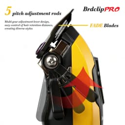 BRDCLIP Professional Hair Clippers Rechargeable Hair Trimmer Charging Base Haircut Machine DLC Blade Clippers For man BRD-619