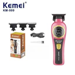 Kemei 999 Electric Hair Cut Machine Digital Display Hair Clipper Professional Cordless Precision Adjustment Trimmer Shaver Hair