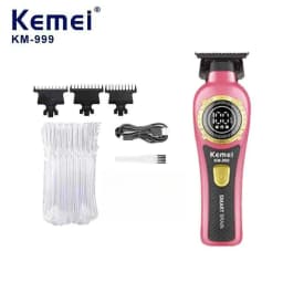 Kemei 999 Electric Hair Cut Machine Digital Display Hair Clipper Professional Cordless Precision Adjustment Trimmer Shaver Hair