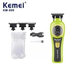 Kemei 999 Electric Hair Cut Machine Digital Display Hair Clipper Professional Cordless Precision Adjustment Trimmer Shaver Hair