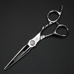 XUANTENG 6-inch Silver Professional Hair Scissors, Barber Cutting Scissors and Thinning Scissors, Hair Salon Tools