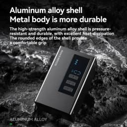 ROCKBROS 120 PSI Electric Pump Portable Bike Air Rechargeable Tire Inflator Pump 420mAh Aluminum alloy with Digital Display Pump