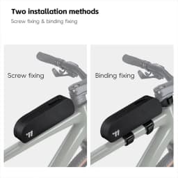 WEST BIKING Bike Top Tube Bag TPU Cycling Front Bag With Screws or Straps Waterproof MTB Road Bike Storage Bag Accessories