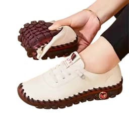 Sneakers Women Shoes Loafers Lace Up Leather Flat New Spring Casual Comfortable Mom Shoe Mujer Zapatos Chaussure Femme