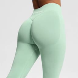 2026 Bum Shaping Leggings Women Seamless Sports Yoga Pants Low Ribbed Band Gym Clothes Fitness Workout Scrunch Butt Tight