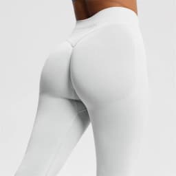 2026 Bum Shaping Leggings Women Seamless Sports Yoga Pants Low Ribbed Band Gym Clothes Fitness Workout Scrunch Butt Tight