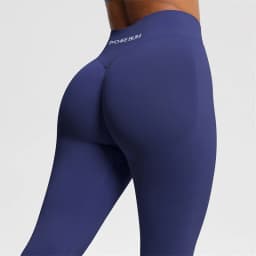 2026 Bum Shaping Leggings Women Seamless Sports Yoga Pants Low Ribbed Band Gym Clothes Fitness Workout Scrunch Butt Tight