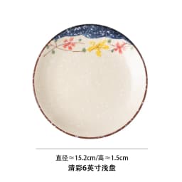 Beauty Ceramic Dinner Plate Flower Bird Japanese Pan Table Decoration Cute Bread Dessert Plates Sushi Dishes Tea Trays for Hotel