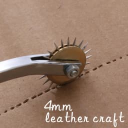 Professional Leather Overstitch Wheel Gear Roulette Stainless Steel Spacer Sewing Leather Craft Tool Gear 4mm