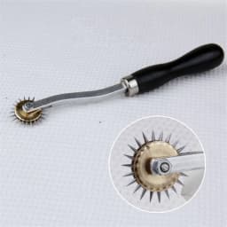 Professional Leather Overstitch Wheel Gear Roulette Stainless Steel Spacer Sewing Leather Craft Tool Gear 4mm