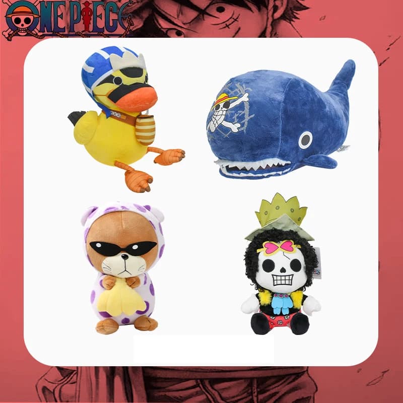 Original one Piece aboon Peluche Dolls Stuffed Figure Tony Chopper Luffy Plush Toy Shark Duck Dolls Stuffed Birthday Gifts