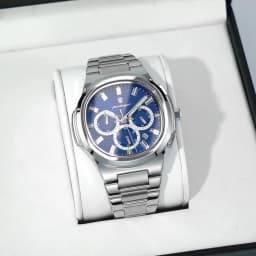 POEDAGAR Business Man Wristwatch Date Chronograph Waterproof Luminous Luxury Men Watch Stainless Steel Quartz Men's Watches Male