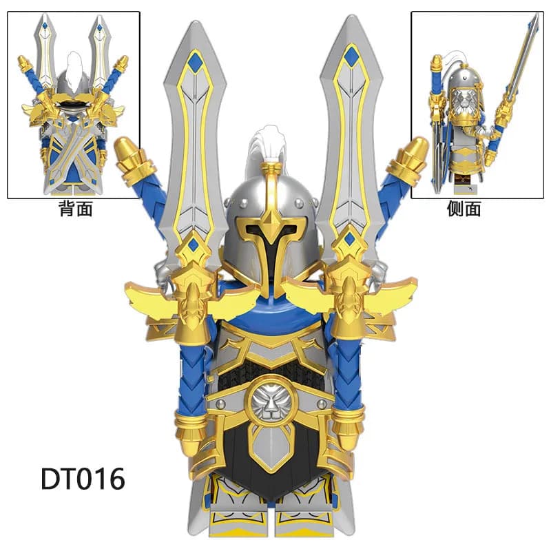 GP201DT014DT015DT017 Lich King Villain Seventh Legion Game Storm City Alliance Guard Puzzle Game Series Building Blocks Toy