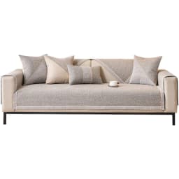 Woven Cotton and Linen Sofa Cushion for All Seasons Universal Non-slip Sofa Cover Cover New 2024 Backrest Cover Cloth Towel