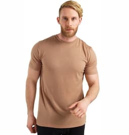 100% Merino Wool T-Shirt Men Short Sleeve Merino Shirts Sport Lightweight Base Layer Hiking Tshirt Soft Breathable Undershirt