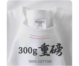 Customized T Shirt DTG Printing 300GSM 100% Cotton Mens T-shirts High Quality Loose Casual Women Tees Personalized Top Workwear