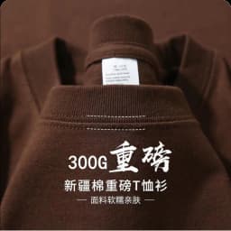 Customized T Shirt DTG Printing 300GSM 100% Cotton Mens T-shirts High Quality Loose Casual Women Tees Personalized Top Workwear