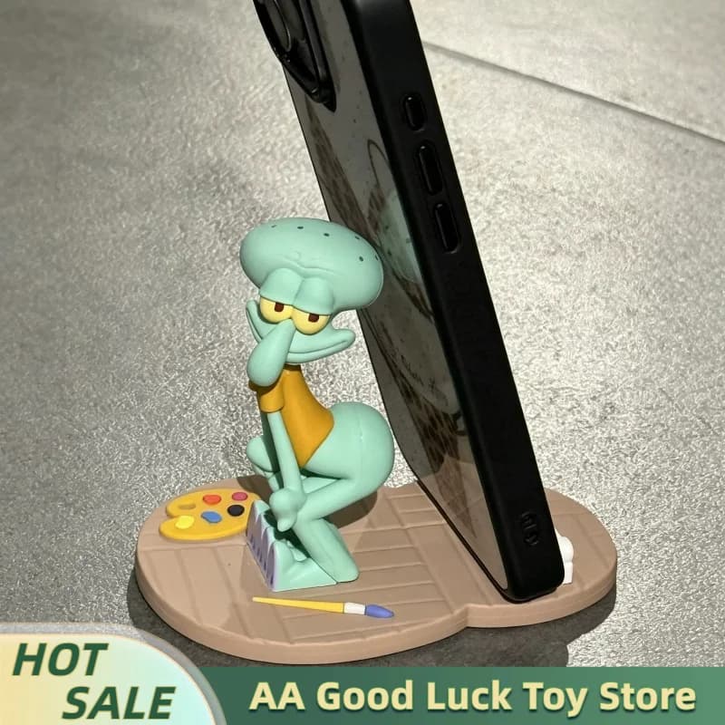Hot Sale Octopus Phone Holder Stable Cartoon Cute Anime Figure Ornament Funny Cartoon Desktop Stand Home Decor Gift For Fans