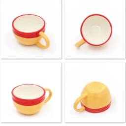 Anime One Piece Cosplay Ceramics Mug Water Cup Creative Luffy Ace Sabo Three Brothers Hat Shaped Coffee Milk Cup Ornament Gifts