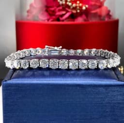2MM-6MM D VVS1 Moissanite Tennis Bracelets 925 Sterling Silver for Women Man Exquisite Wedding Jewelry Accessories Fashion Gift